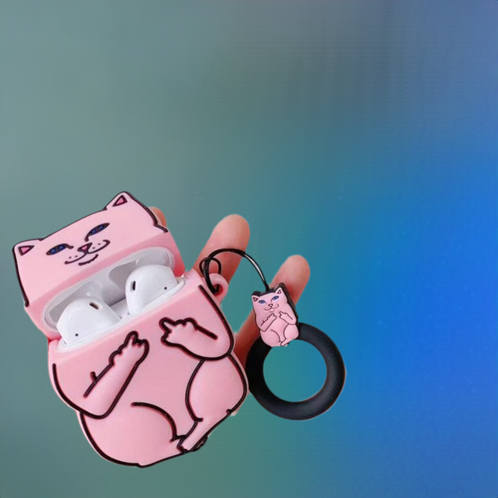 Cartoon Cat AirPods Case